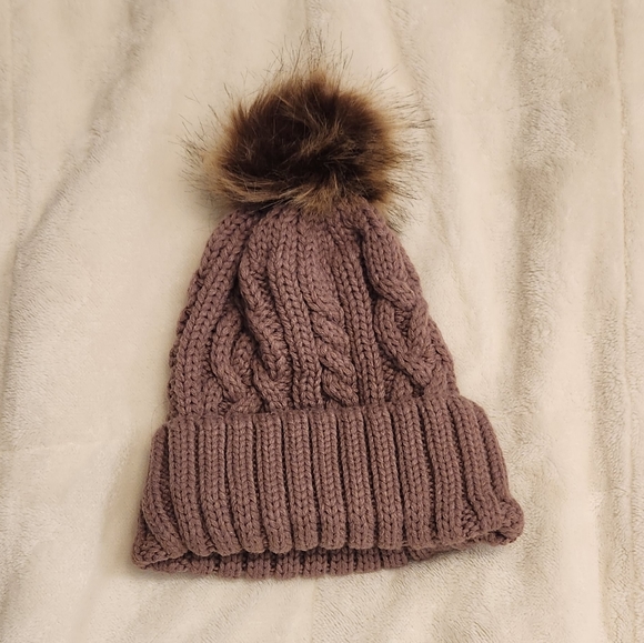 New beanie mauve knit - Picture 1 of 5
